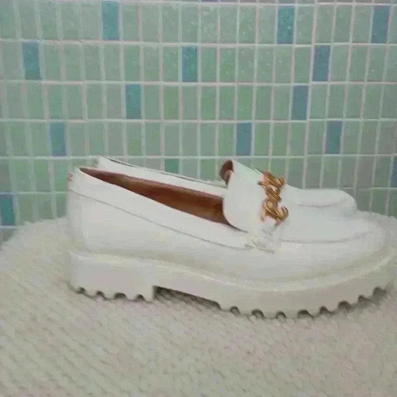 Circus NY by Sam Edelman Deana Loafer Bright White with Gold hardware - Picture 11 of 13